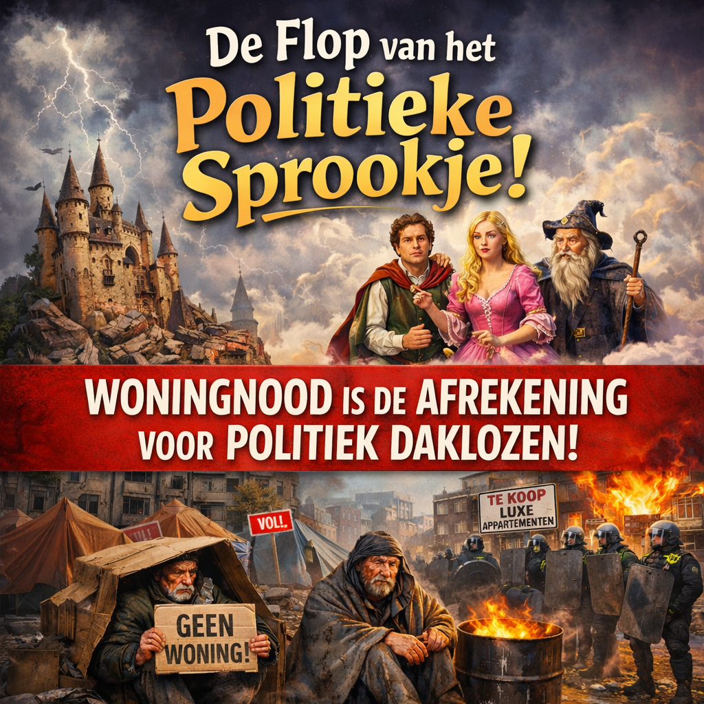 DE FLOP VAN HET POLITIEKE SPROOKJE: WONINGNOOD ALS AFREKENING